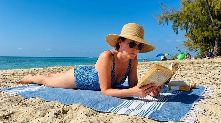 Child at Le Morne Beach